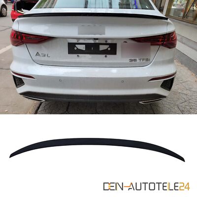 HECKSPOILER FÜR AUDI A3 8Y 2021 LIMOUSINE GLANZ SCHWARZ S OPTIK HECKFLÜGEL