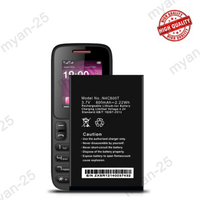 For BLU Tank II T193 Replacement Battery N4C600T N4C820T N5C900T