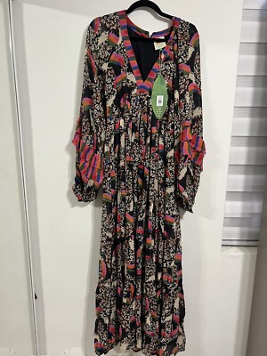 Farm Rio Leopard Toucans Maxi Dress, Leopard Toucans / M
