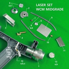 Star Trek TOS, WCM, PHASER, 18 PIEZAS, ACTUALIZACIÓN METAL GRADO MEDIO