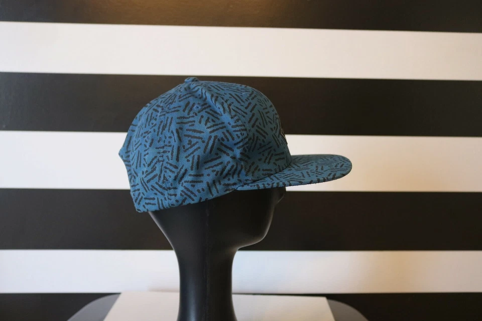 Gorra de béisbol Billabong SnapBack azul 100 % algodón rayas negras talla única Foto 3 de 4