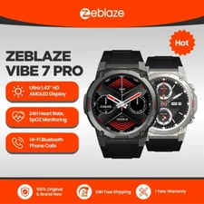 Zeblaze VIBE 7 PRO Voice Calling Smart Watch 1.43 Inch AMOLED Display Hi Fi Phon