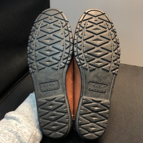 LN M's US9.5M HUSH PUPPIES CUERO MARRÓN SIN CORDONES MOCASINES PENNY ZAPATOS INFORMALES - Imagen 11 de 12