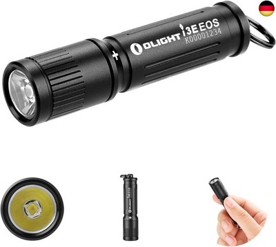 I3E EOS Mini LED Taschenlampe Schlüsselanhänger 90 Lumen und 44m Reichweite, kle