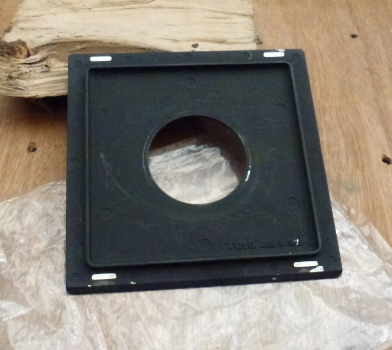 genuine Toyo field  5x4  45A  lens board 110mm sq copal & compur 1 41.6mm hole - Image 2 of 2