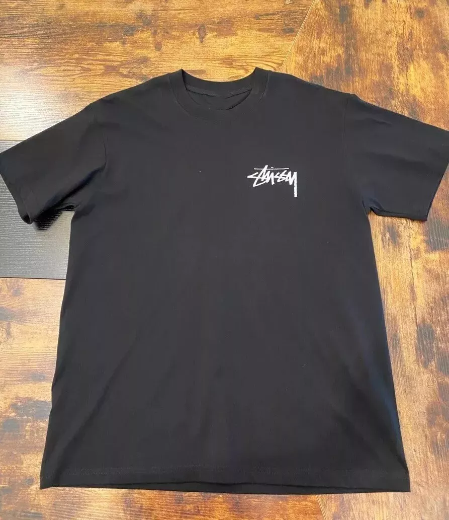 Stussy Dice Pattern Cool Lucy Unisex T-Shirt in Black