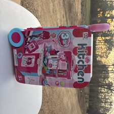 Kids Little Chef Kitchen Playset Suitcase Pretend Cooking Toy Travel Case