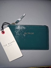 Image of Ted Baker Woman's Card Holder Purse Mid-Green NEW WITH TAGS