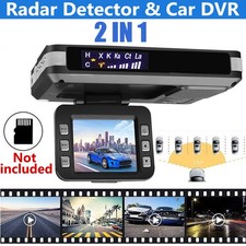 2-in-1 Dash Cam Car DVR Radar Laser Detector G-sensor Recorder 720P Camera NO TF
