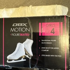 Girls DBX Motion Figure Skates Size 4 New in box- Ice Skating