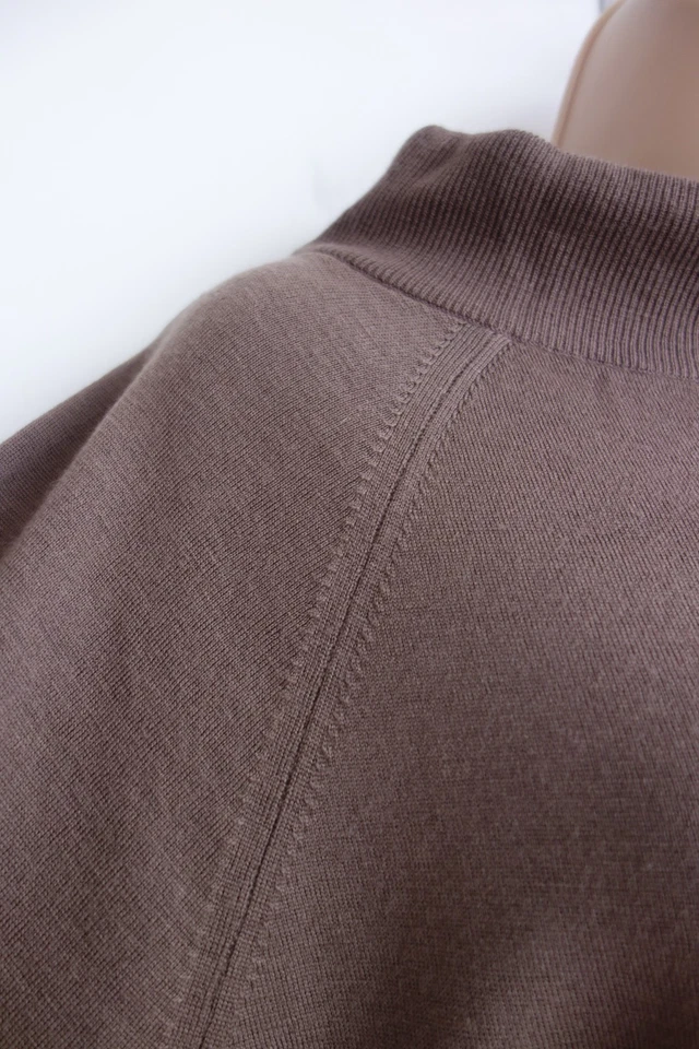 Deadstock vintage jumper merino wool boat neck brown made in England Dalkeith 38 - Image 4 of 4