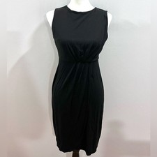 Pleated waist little black dress size XS