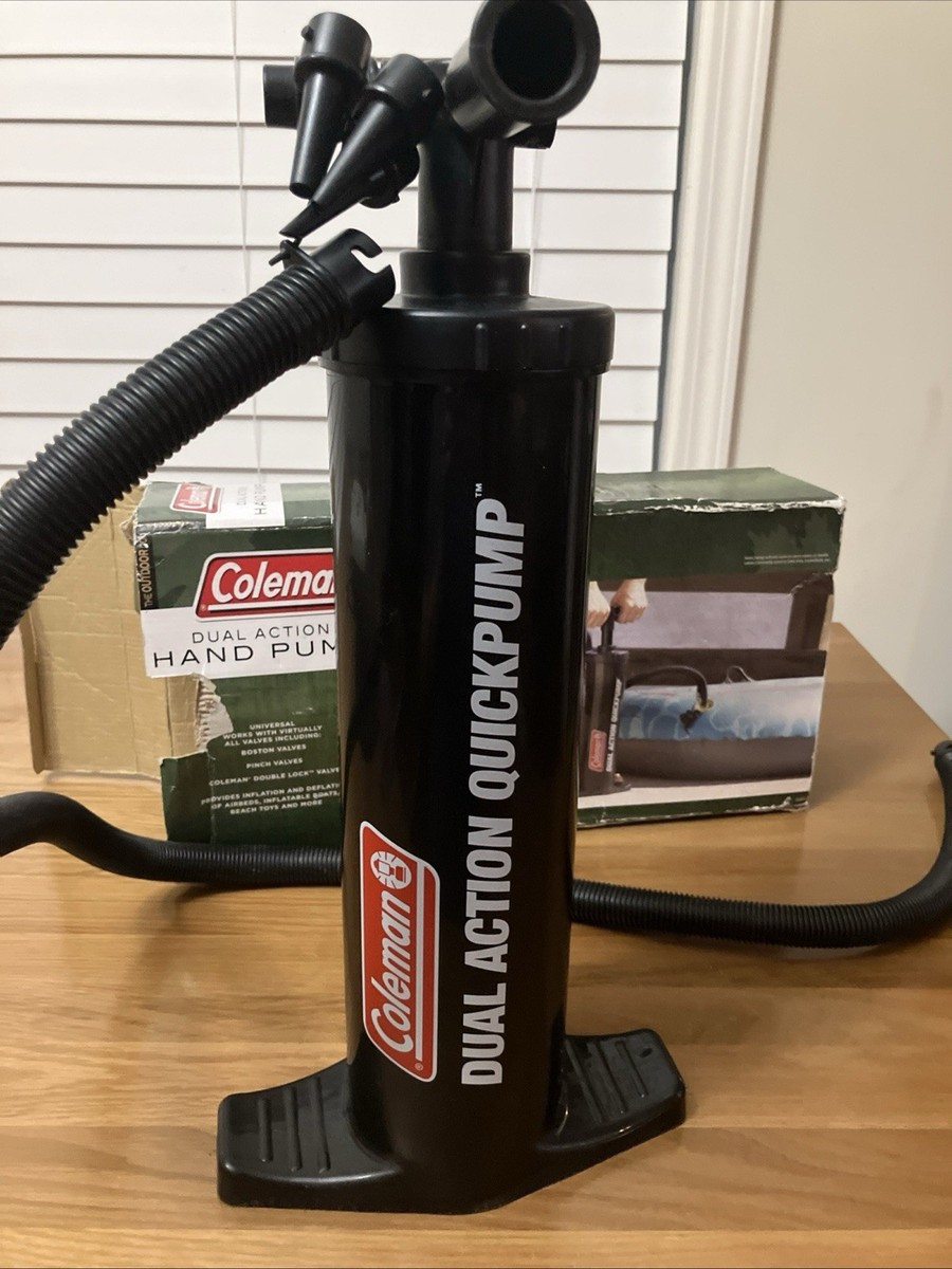 Coleman Hand Pump Dual Action Quick Pump -Manual-Air Pump-Inflator