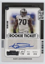 2021 Panini Contenders Rookie Ticket Alex Leatherwood #149 Auto 1q34