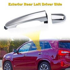Rear Driver Left Handle Outside Door Fit 2011-2015 Kia Sorento 836521U010 Silver