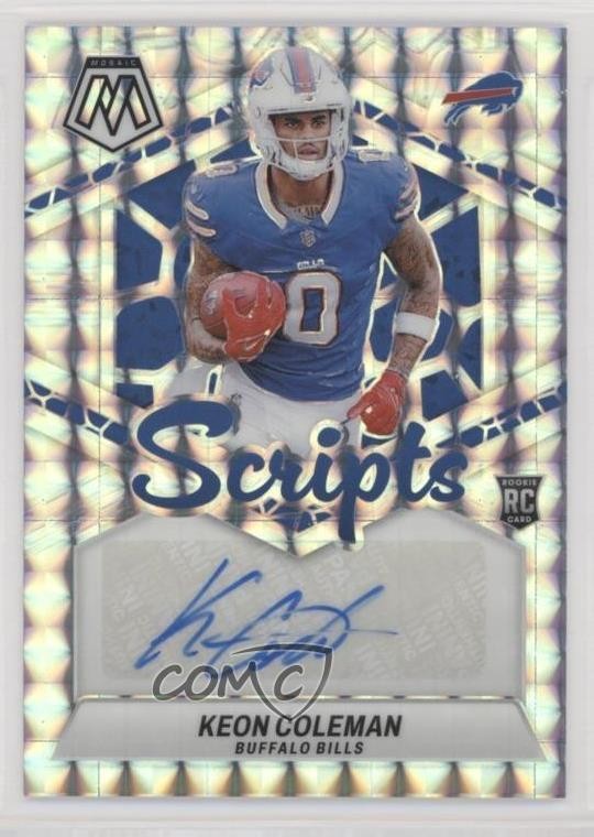 2024 Panini Mosaic Rookie Scripts Keon Coleman #RS-KCN Auto 2s2