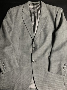 Jos. A. Bank Men's Sport Coat Sz 42R Houndstooth Pattern Gently Used Single Vent