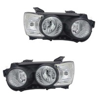 Scheinwerfer Set Links & Rechts Schwarz H7/H1 FüR Chevrolet Aveo SchräGheck T300