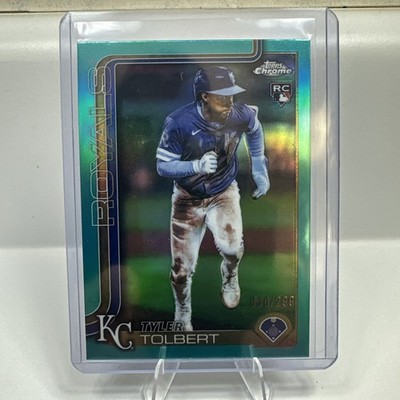 2025 Topps Chrome Update Series - Tyler Tolbert #USC98 Teal Refractor /299 (RC)