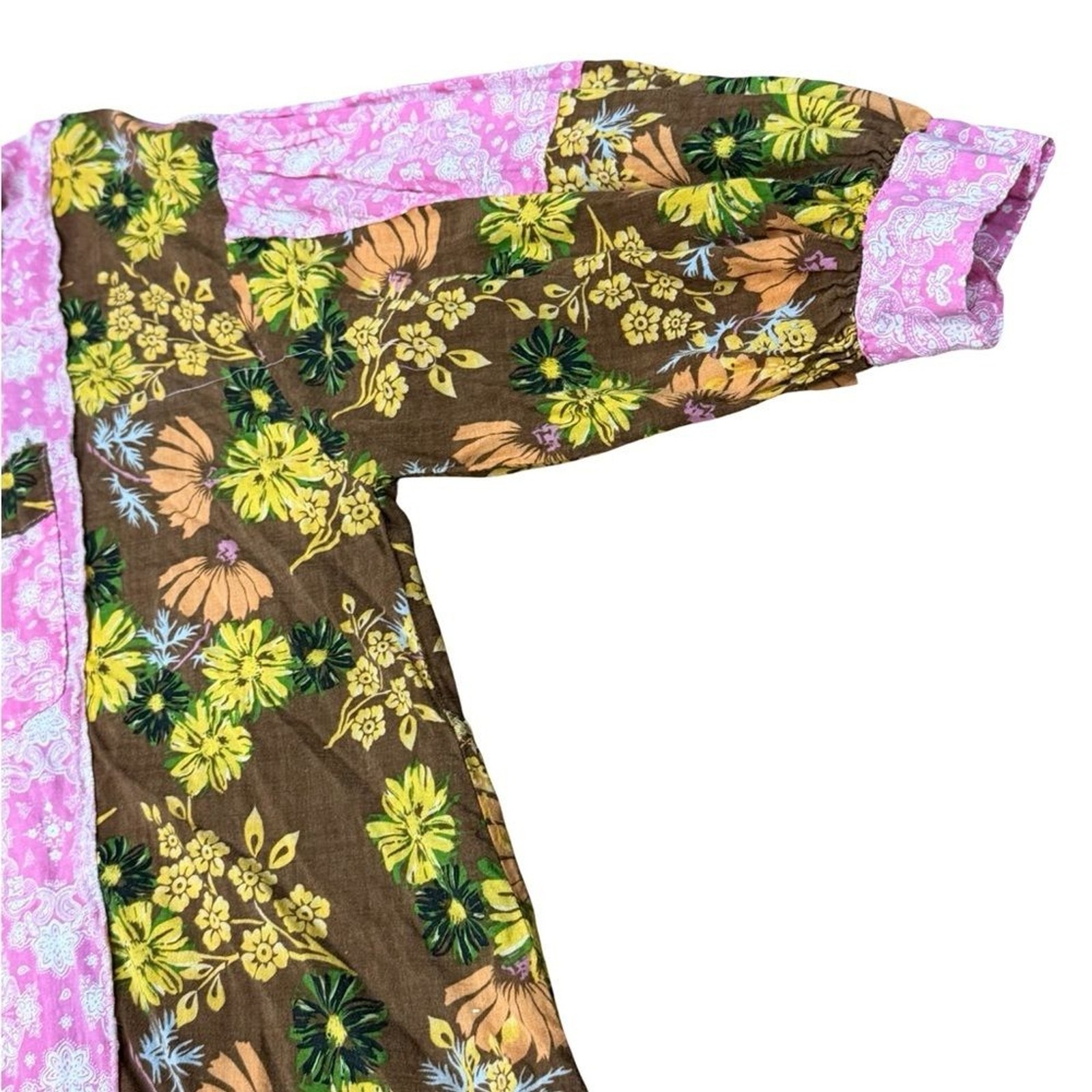 POL Patchwork Floral Button-Down Shirt – Women’s … - image 5