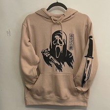 Ghost Face Pink Hoodie Halloween Scream Size S