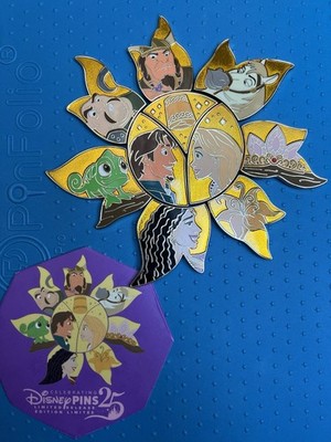 2025 Disney Parks Tangled 15th Anniversary Mystery Pin Rapunzel FULL Puzzle Set