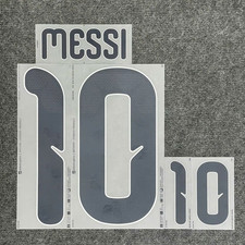 Messi 10 Argentina Football Player Size Name Number ID Print Heat Transfer