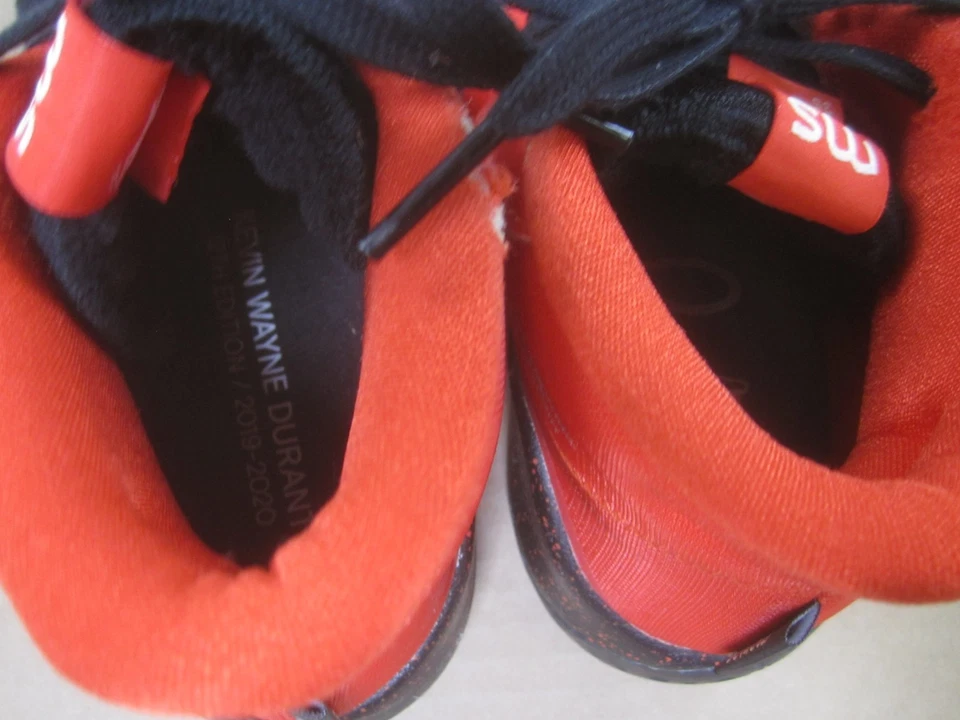 Nike Zoom Zapatos Niños 6 Naranja Negro Kevin Durant Tenis de Baloncesto Con Cordones Foto 4 de 4