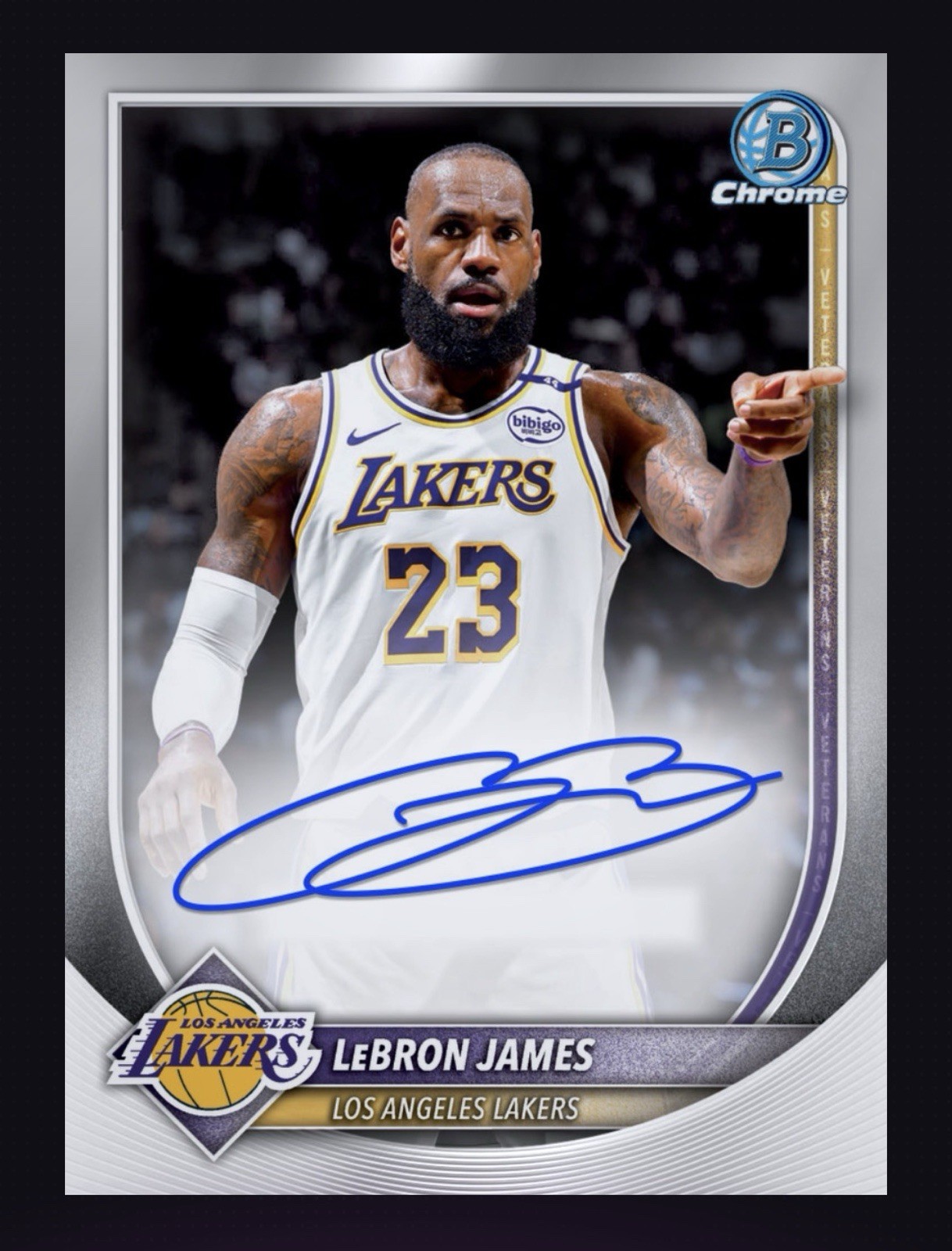 2025-26 Topps LeBron James Bowman Chrome Auto - Topps NBA Collect 🔥DIGITAL🔥