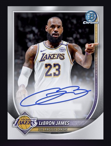 2025-26 Topps LeBron James Bowman Chrome Auto - Topps NBA Collect 🔥DIGITAL🔥