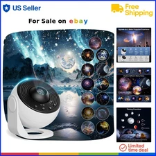 Star Projector Galaxy Light LED Space Night Light for Bedroom Kids Adults