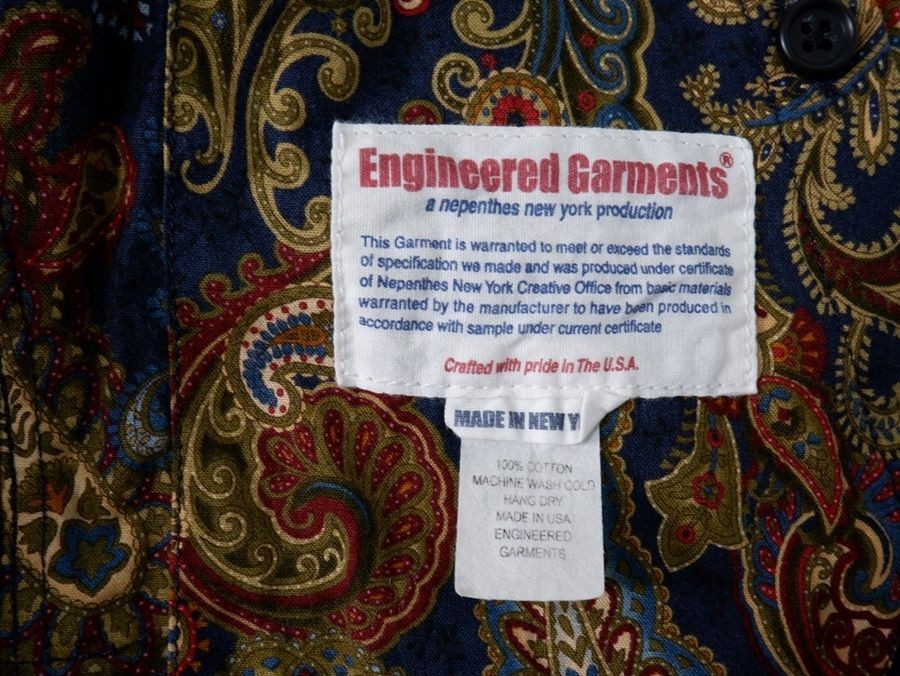 Engineered Garments Baker Jacket Peiser Paisley M… - image 5