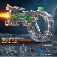 Green Electric Water Guns For Adults Powerful Squirt Automatic Water Suction