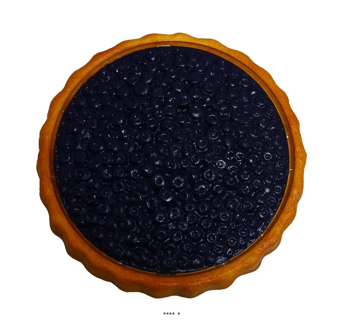 Tarte aux myrtilles artificielle D21 cm pour décoration de table champêtre
