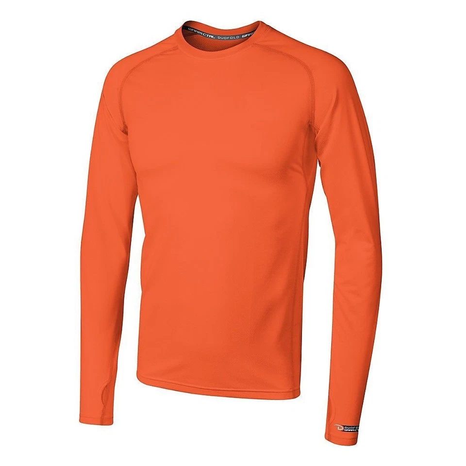 Duofold by Champion THERMatrix Base Layer Shirt Men’s Crew Electric Orange KDC1 - Image 3 of 4