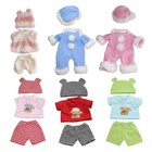 Baby Puppenkleidung süßer Overall Outfits mit Mütze für 30 cm Babypuppen Freizeit