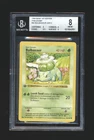 Bulbasaur 44/102 - Base Set Shadowless 1st Edition Thin Stamp - BGS 8 Pokemon