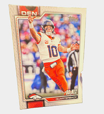 Topps 2026 Topps Bo Nix Denver Broncos RC Rookie Football Card #SBOC-2. rookie card picture