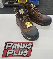 Carhartt Men's SIZE 10 Ground Force Peanut Oil Tan Leather Work Boots CME6355