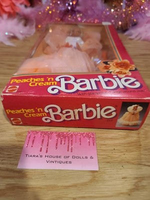 NIB! NOSTALGIC 1984 PEACHES N CREAM BARBIE! | eBay