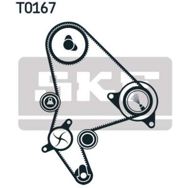 SKF Wasserpumpe + Zahnriemensatz FüR Peugeot 807 E 607 9D 9U 8E/F CitroëN C5-image