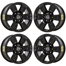 18 Nissan Titan Gloss Black Exchange Wheels Rims Factory Oem 62752 2008-2024 18 Nissan Titan Gloss Black Exchange Wheels Rims Factory Oem 62752 2008-2024