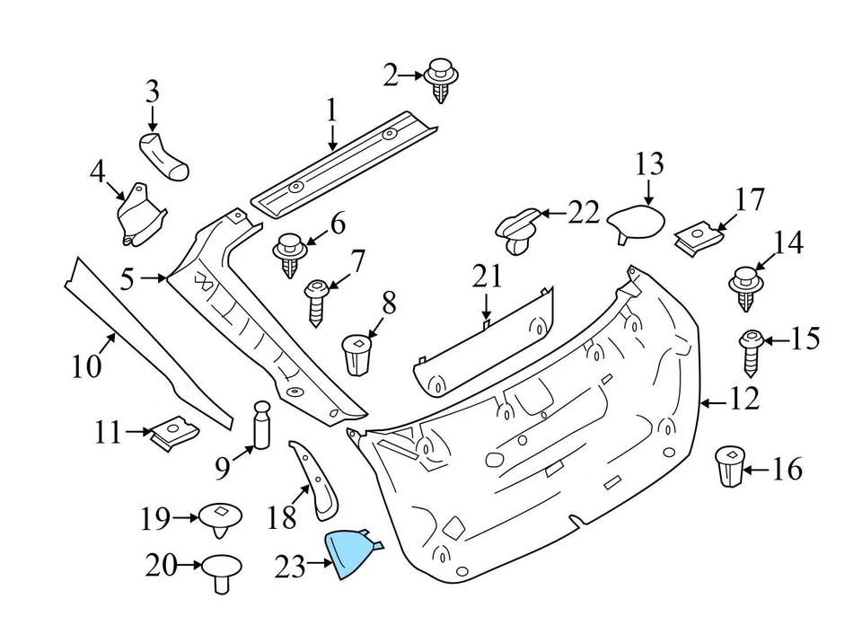 BMW 335I GT XDRIVE 2014-2015 - Luz trasera derecha / cubierta de lámpara 7377514 Foto 3 de 4
