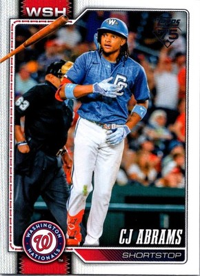2026 Topps 75th Anniversary Series 1 CJ Abrams Washington Nationals #152