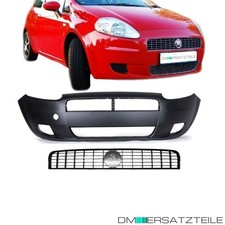 SET Fiat Grande Punto 199 Stoßstange vorne + Kühlergitter Bj. 05-09 lackierfähig