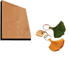 Ginkgo Leaf Pendant Leather Cutting Die Cutter Embossing Template Punch Tool