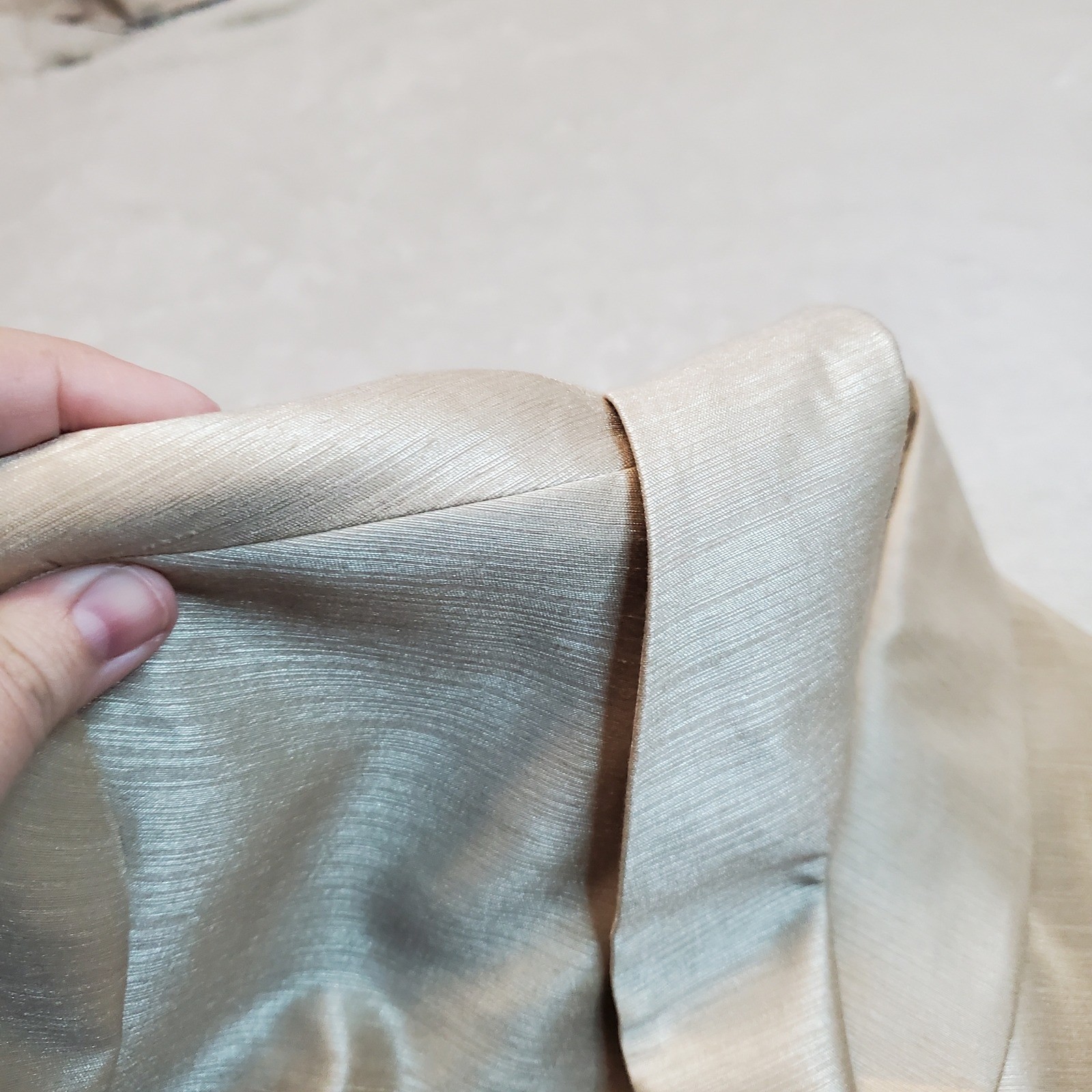 Le Suit Gold Holiday Gatsby Office Formal Classic Suit Set Jacket Pants 8 Petite