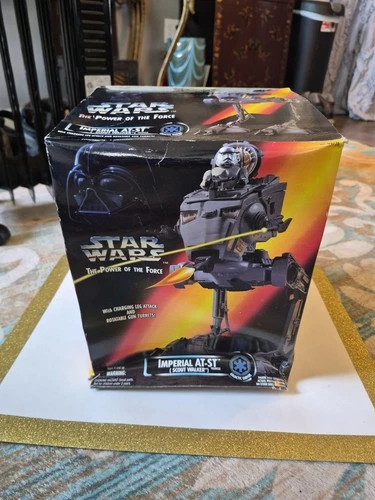 Star Wars The Power of the Force Imperial AT-ST (box is damaged) 1995 Kenner