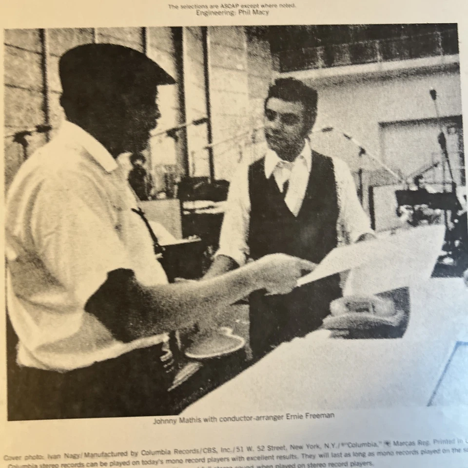 Vintage 1969 Johnny Mathis Give Me Your Love For Christmas LP Vinyl Xmas - Image 3 of 4