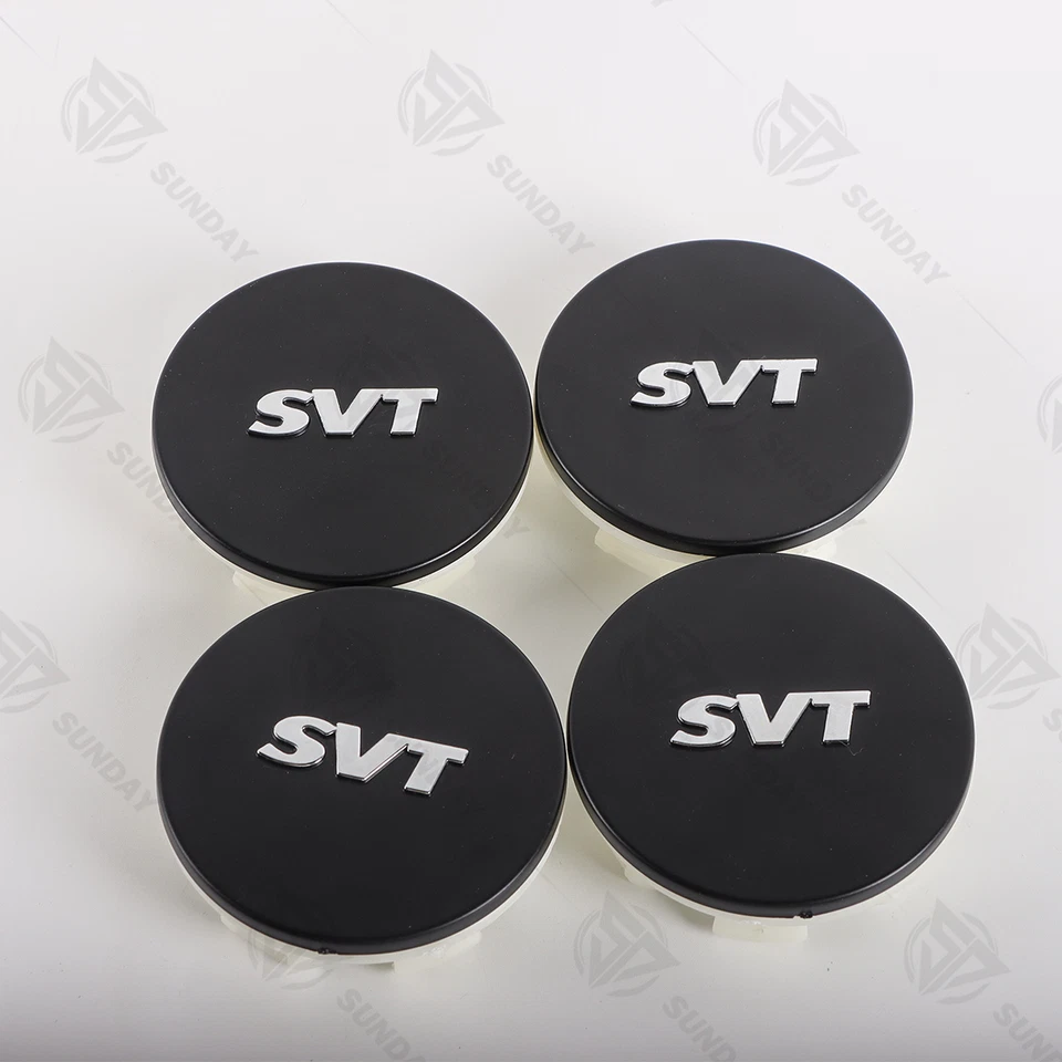 4x 65mm Black For SVT Wheel Center Hub Caps For 2001-2014 M-ustang 2.5" Foto 4 de 4